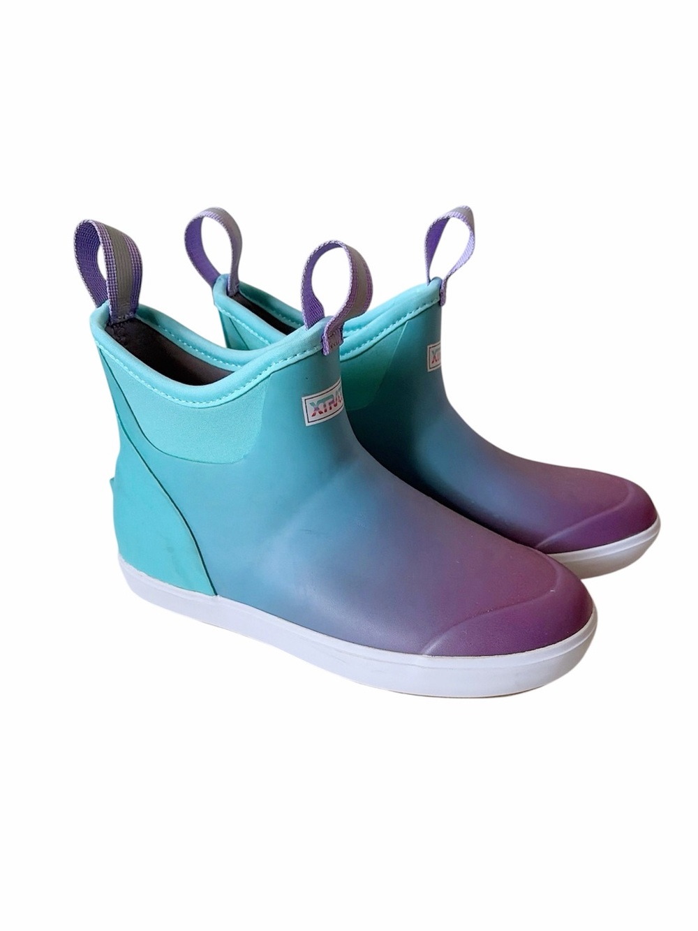 Xtratuf blue purple fishing ankle boots women’s size 7